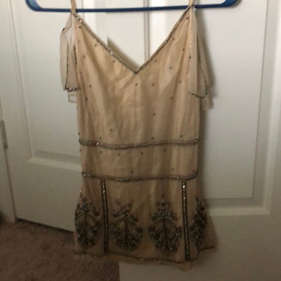 Cute sequence cream top fit xs/s - Picture 5 of 6